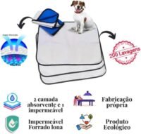 Kit 3 tapetes higiênicos laváveis premium - Alta absorção